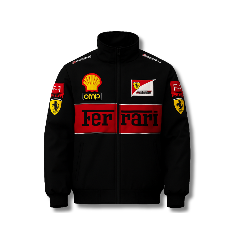 Ferrari Jacket - Black (Embroidered)