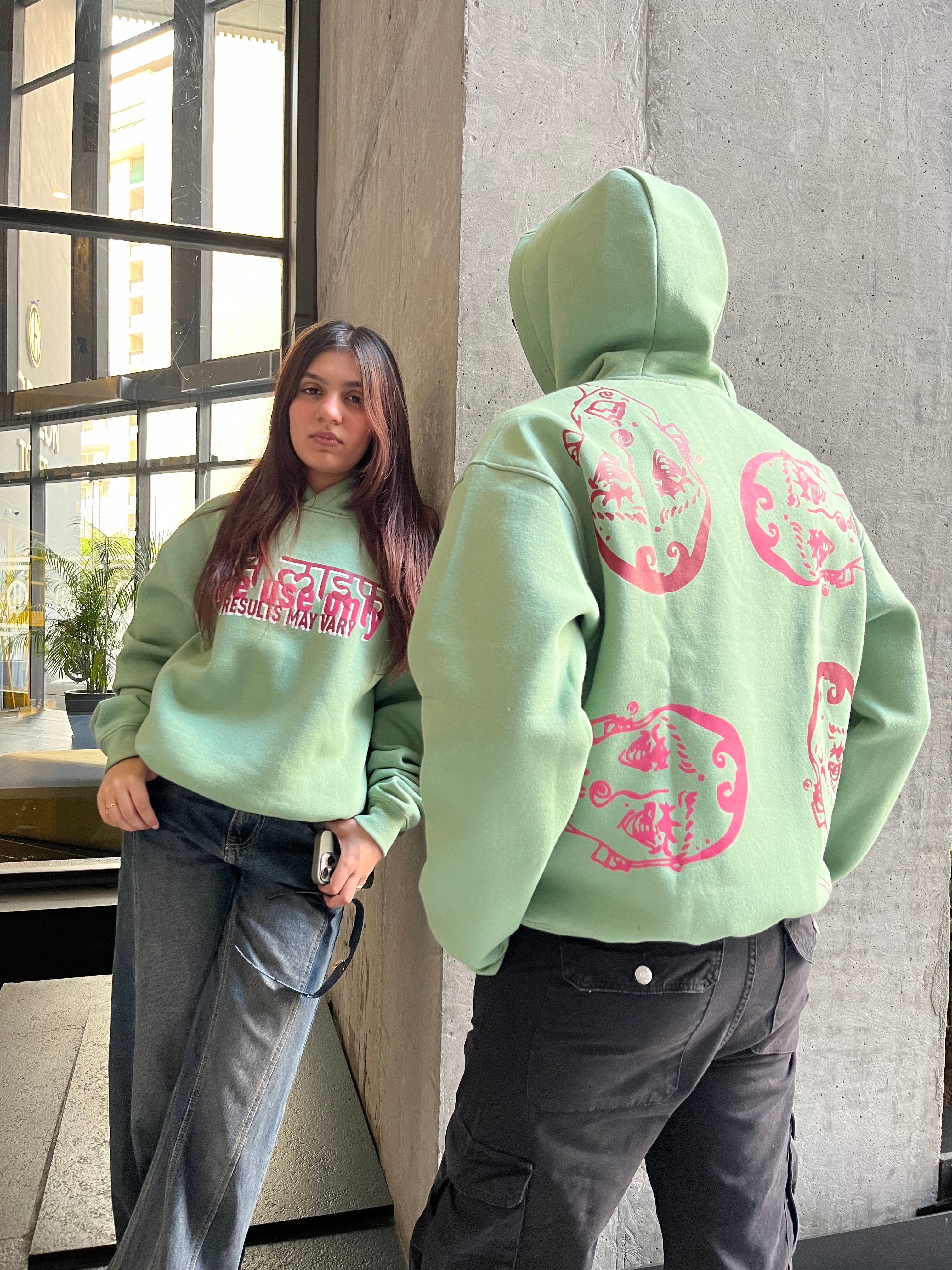 FACES OF LIFE (MINT GREEN) -  HOODIE
