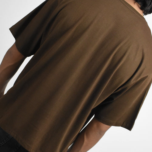 BASIC DUSKY BROWN T-SHIRT