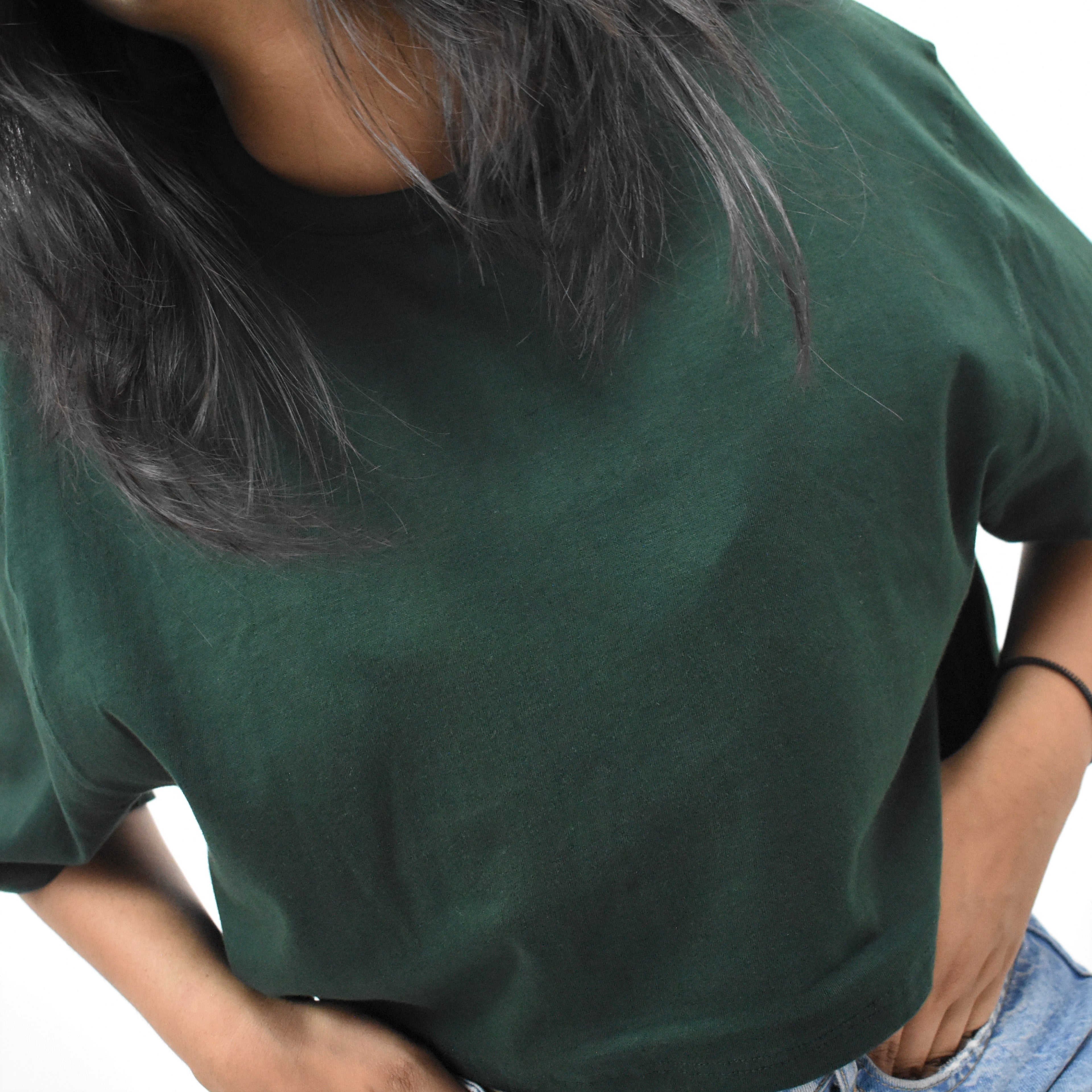 FOREST GREEN CROPTOP