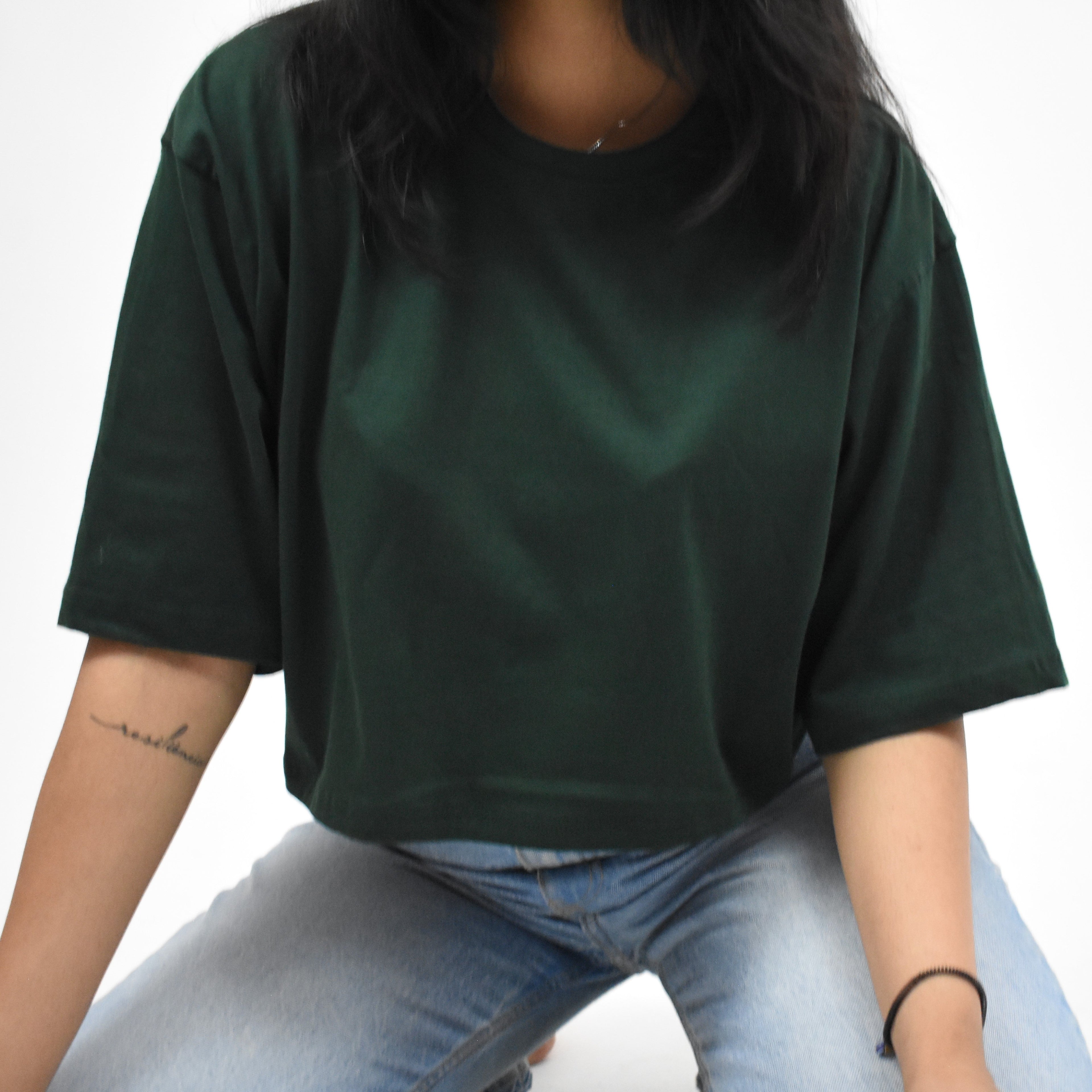 FOREST GREEN CROPTOP