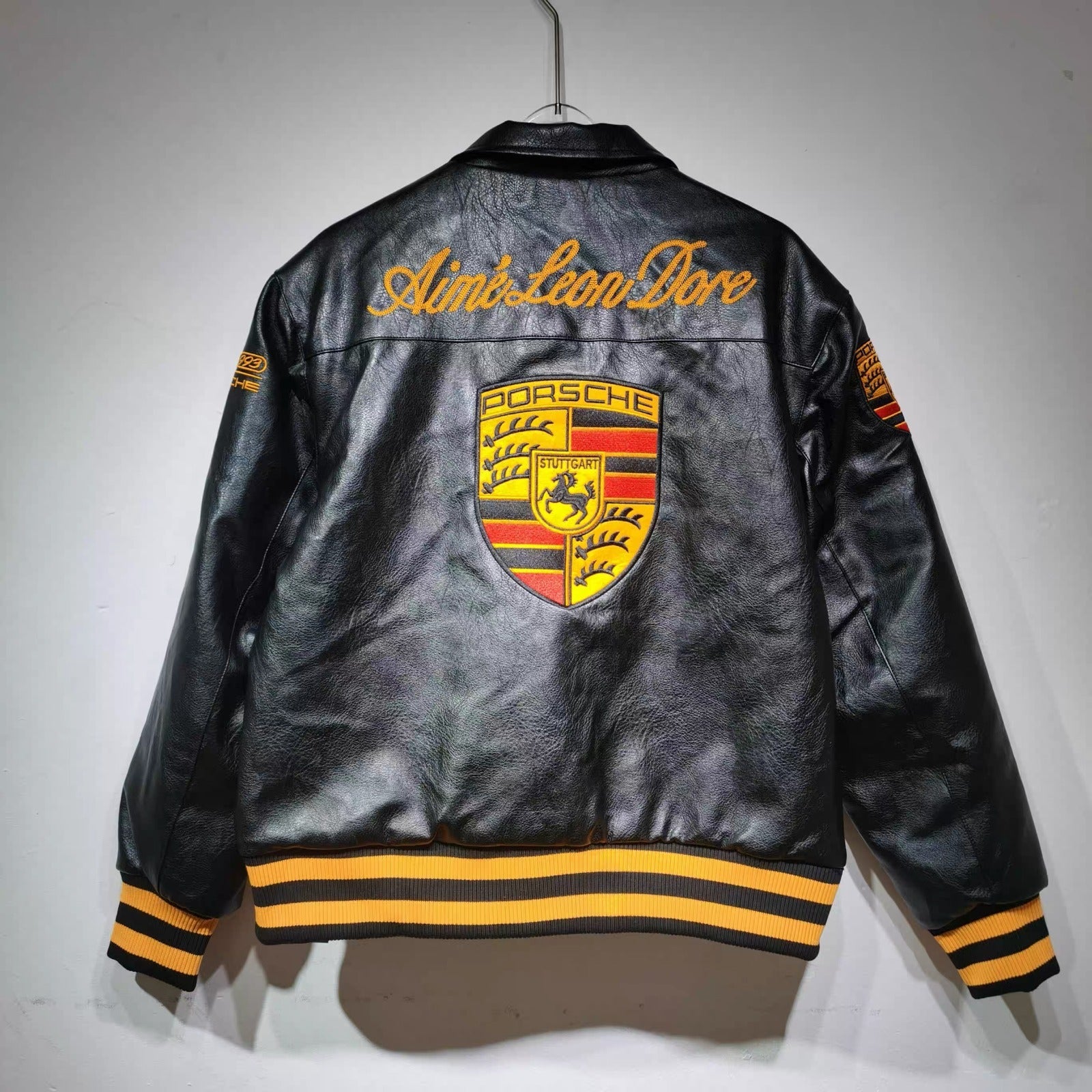Porsche Leather Jacket - Black