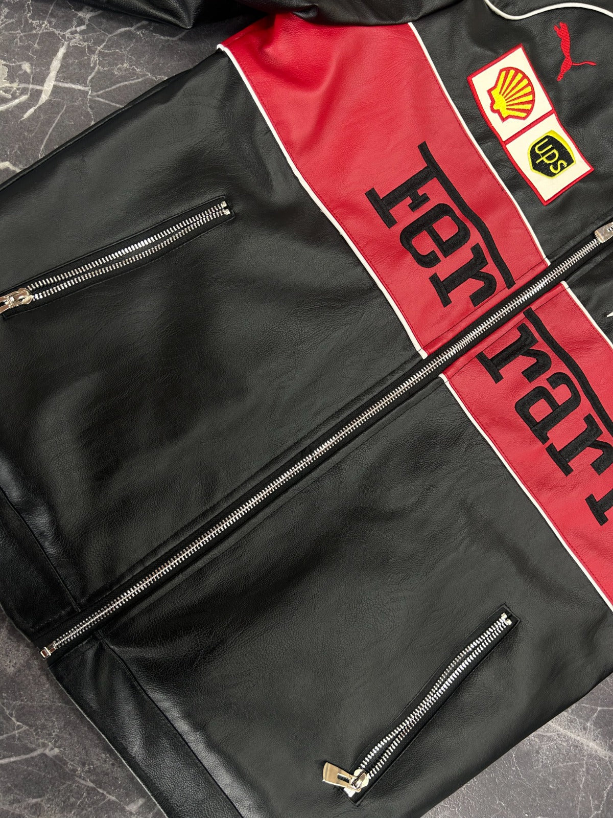 Ferrari Leather Jacket - Black