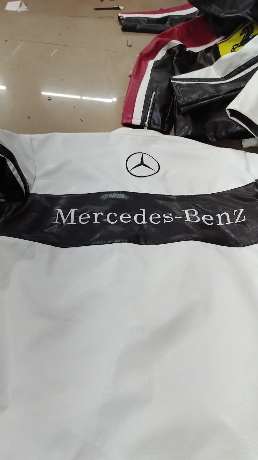 Mercedes Leather Jacket - White