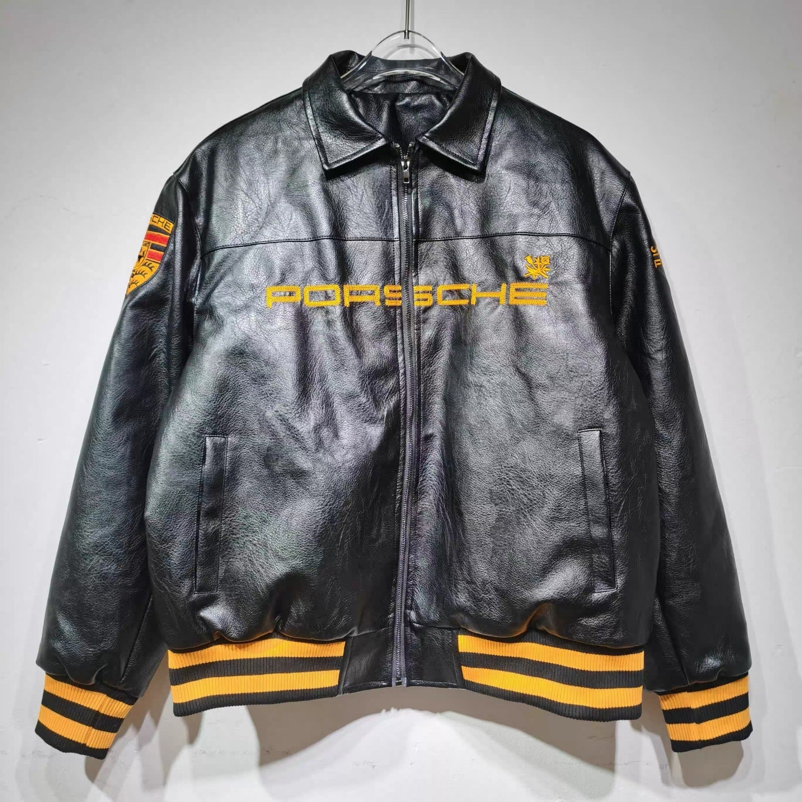 Porsche Leather Jacket - Black
