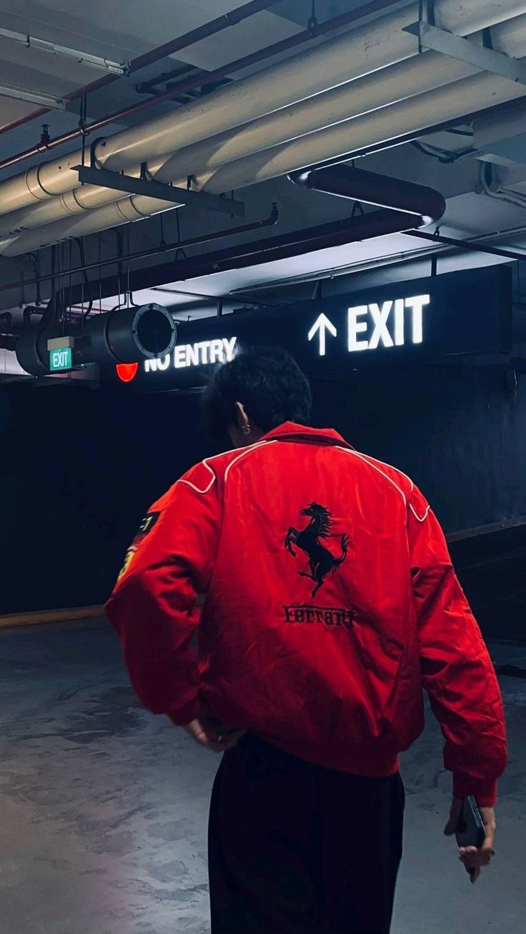 Ferrari Jacket - Red (Printed)
