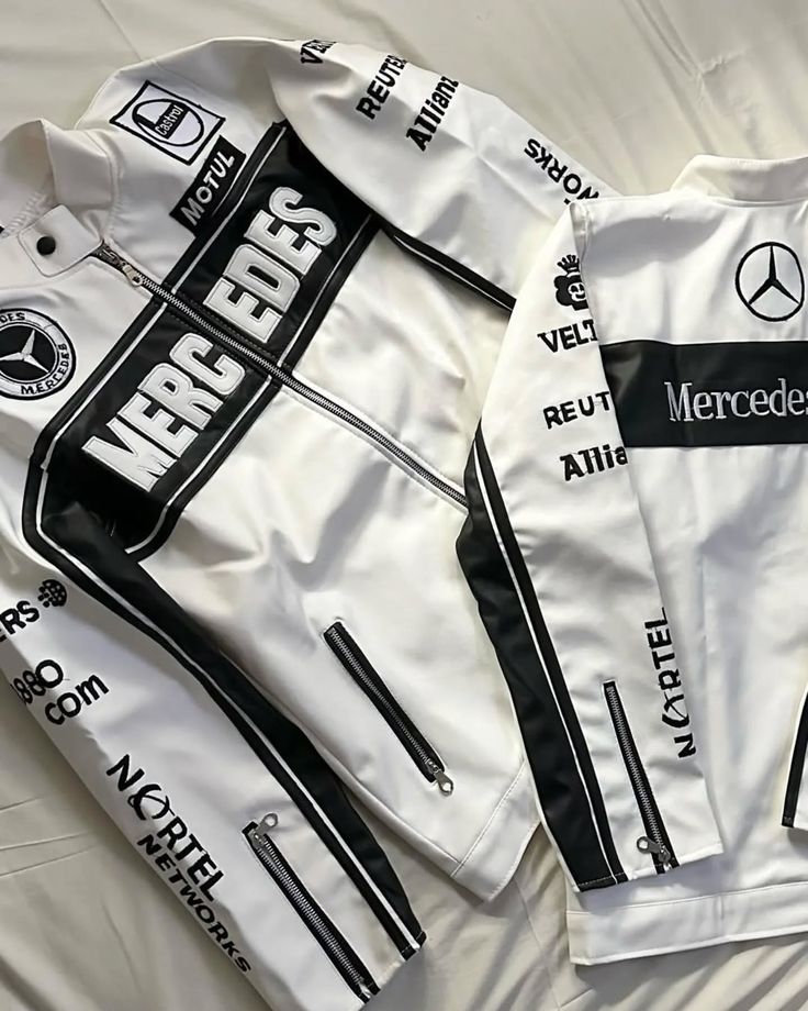 Mercedes Leather Jacket - White