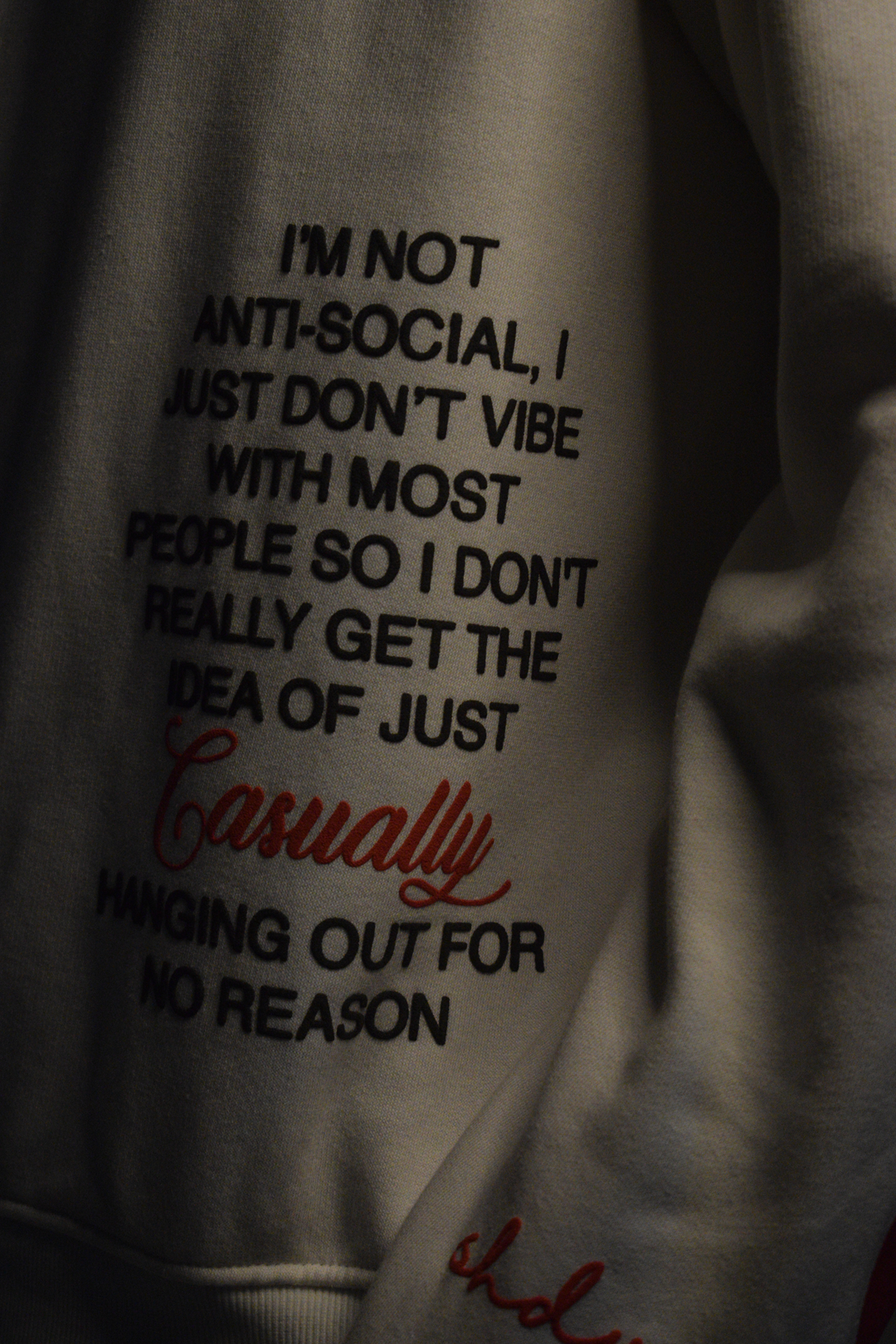 SUBTLE RED  SWEATSHIRT